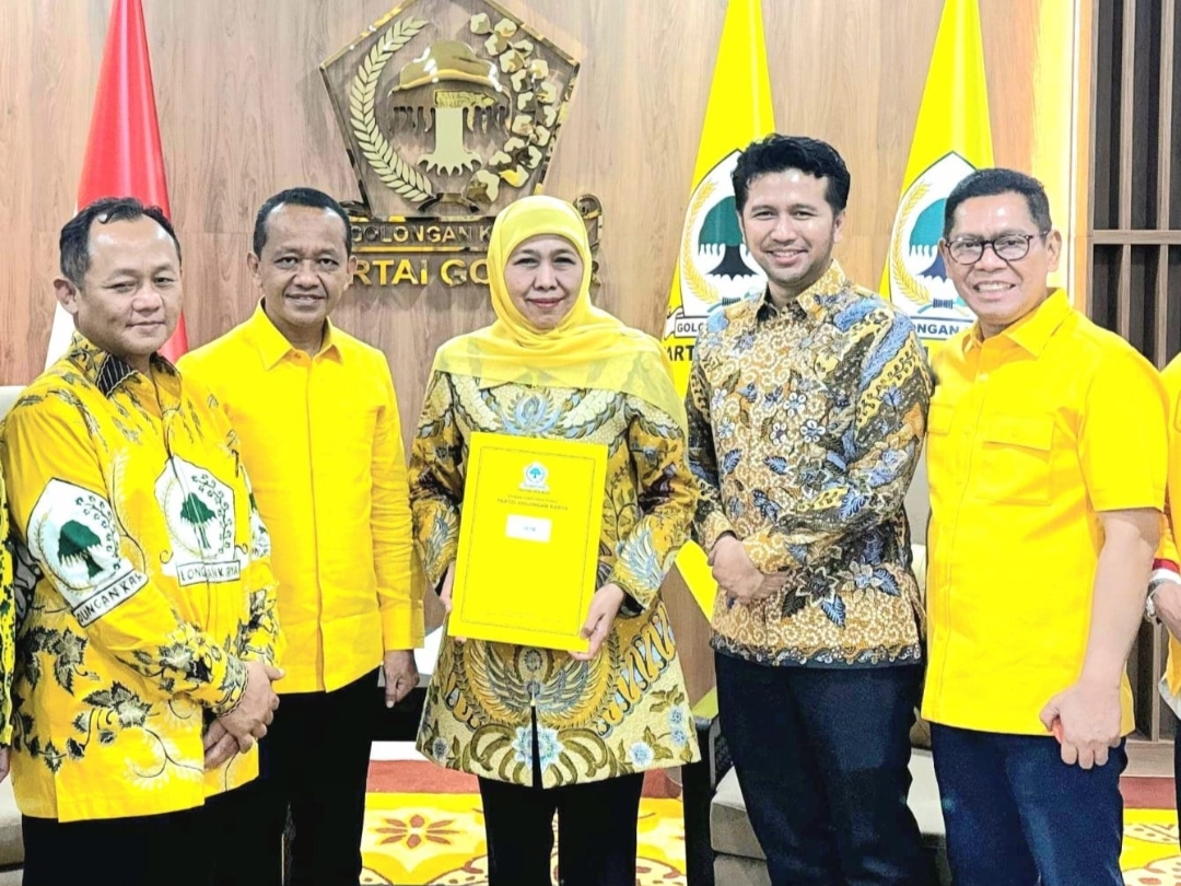 Terima B1 KWK Partai Golkar, Khofifah – Emil Makin Percaya Diri Menang di Pilkada Jatim 2024