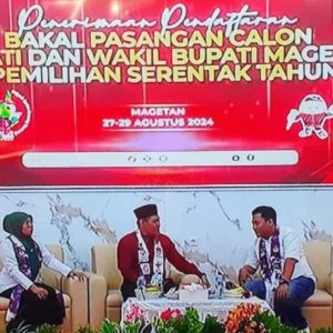 Pertama, Pasangan Sujatno – Ida Daftar Ke KPU Magetan Pertama, Pasangan Sujatno – Ida Daftar Ke KPU Magetan