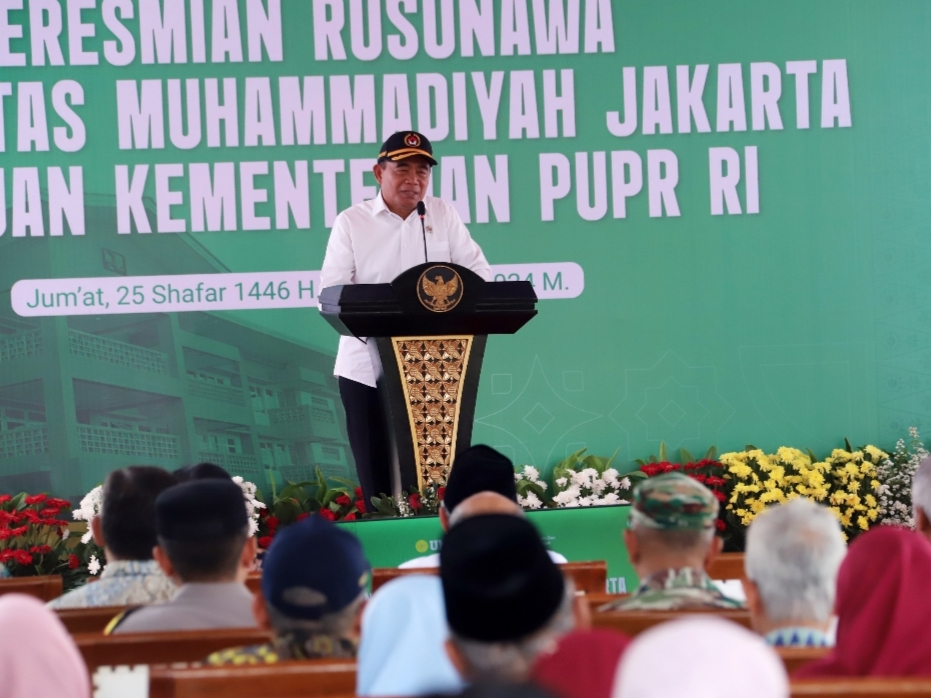 Menko PMK Resmikan Rusun Universitas Muhammadiyah Jakarta, Bantuan Kementerian PUPR