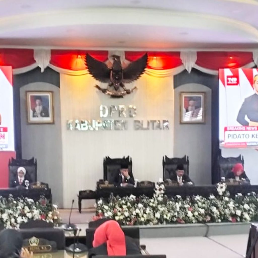 Dengarkan Pidato Presiden RI, DPRD Blitar Gelar Rapat Paripurna Istimewa