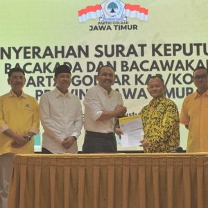 Lagi, Golkar Terbitkan SK untuk 9 Pasangan Bacakada Jatim