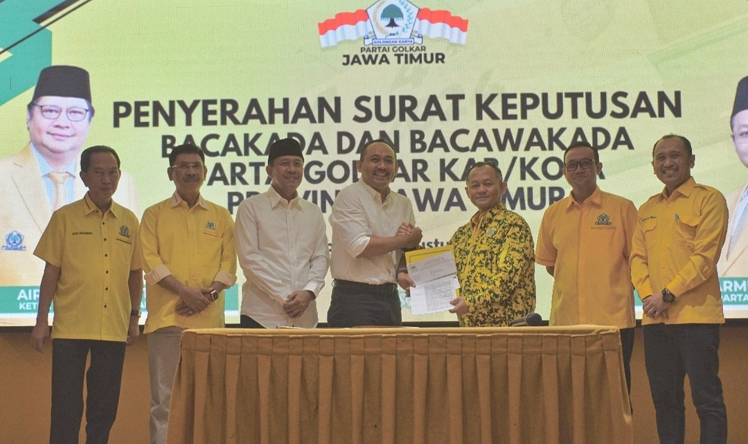 Lagi, Golkar Terbitkan SK untuk 9 Pasangan Bacakada Jatim