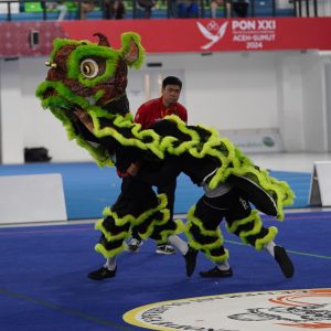 Barongsai Jatim Nomor Kecepatan Sabet Emas