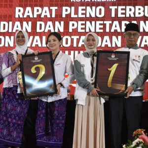 Pasangan Fren Dapat Nomor Urut 2 dalam Pilkada 2024 Kediri