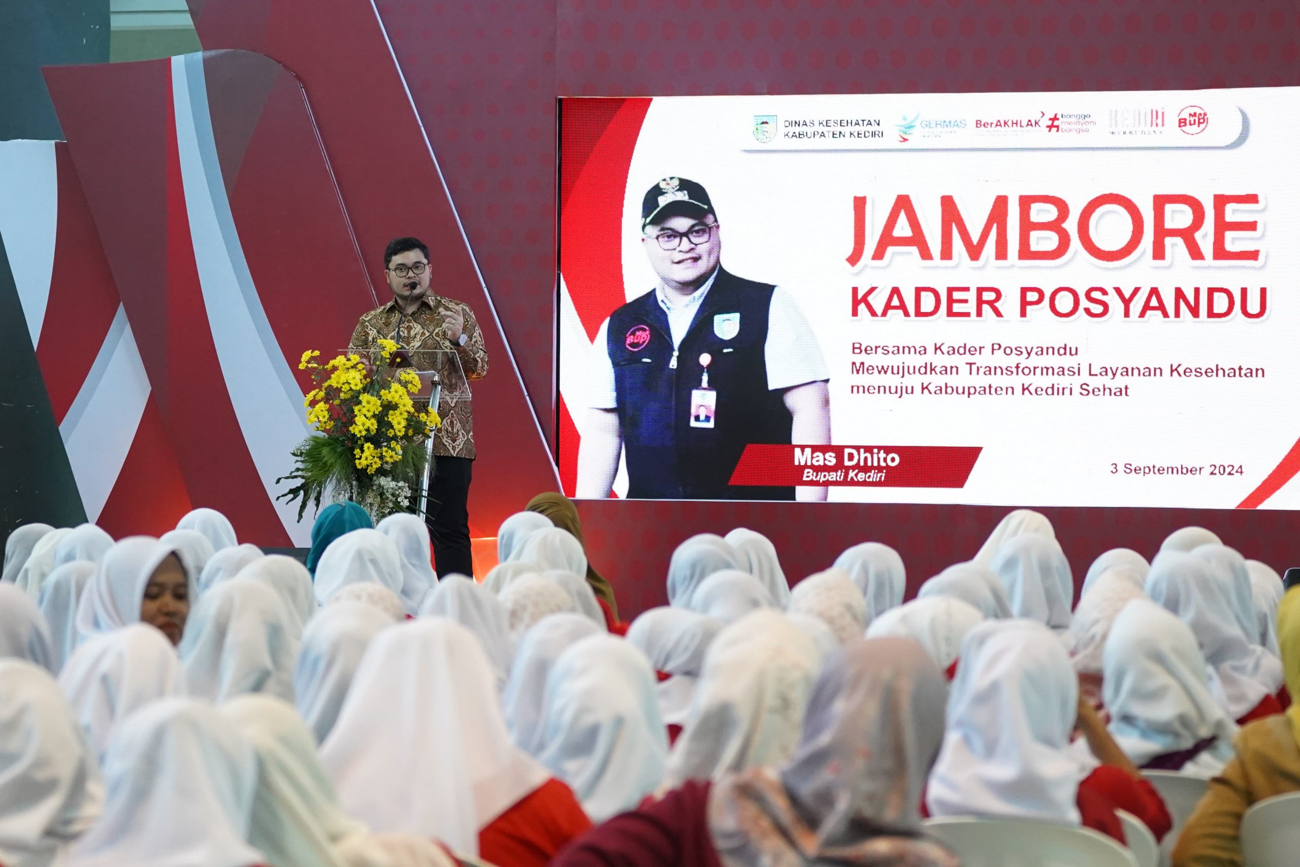 Bupati Kediri Tekankan Peran Ayah dalam Pertumbuhan Anak di Jambore Kader Posyandu