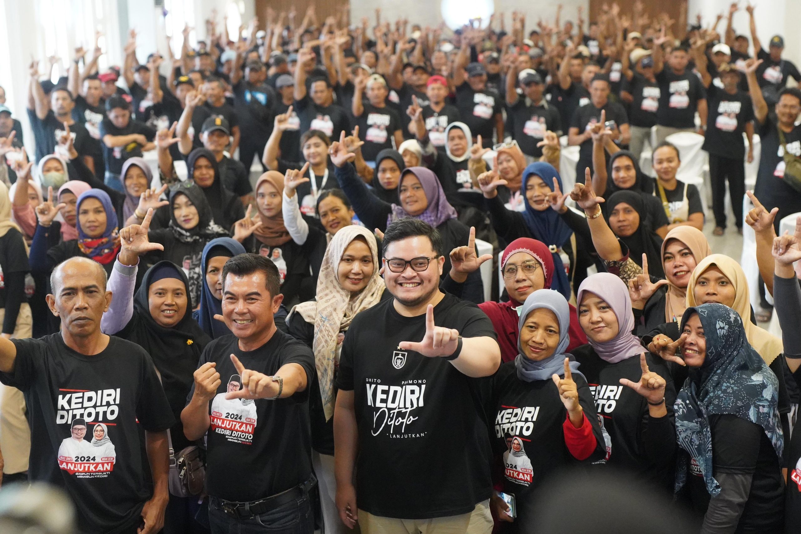 Relawan P2K Optimis Menangkan Mas Dhito – Mbak Dewi, Capaian Periode Pertama Jadi Penentu