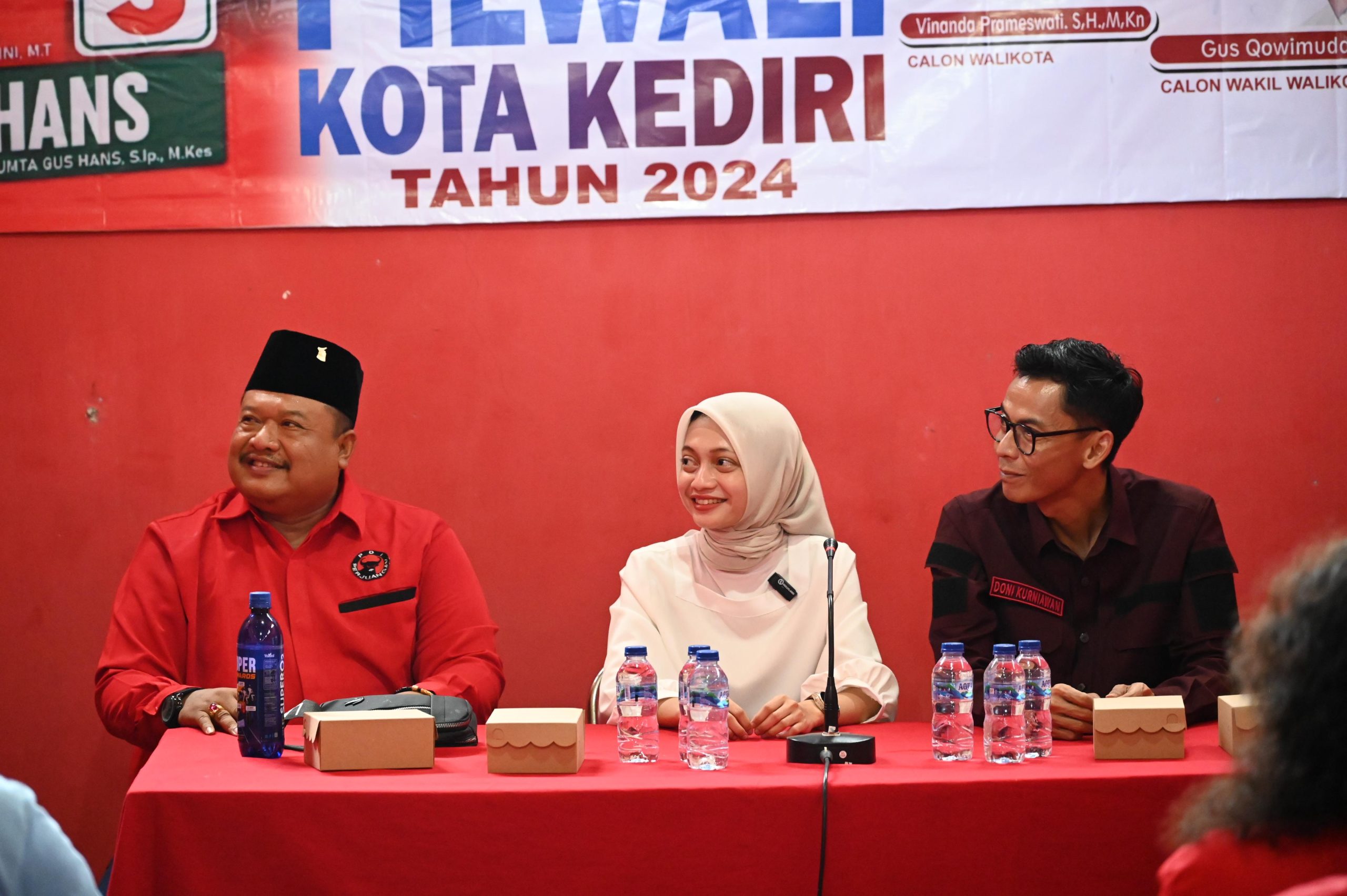 Ratusan Kader PDI-Perjuangan Kecamatan Mojoroto, Siap Menangkan Vinanda-Gus Qowim di Pilkada Kota Kediri