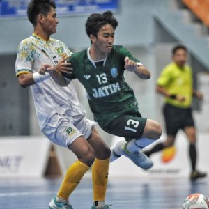 Tumbangkan Banten 3-2,  Tim Futsal Putra Jatim Melaju Ke Final PON XXI Aceh-Sumut 2024