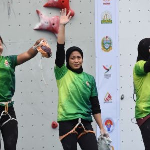Jatim Tambah 1 Medali Emas dari Cabor Panjat Tebing Kategori Speed Relay Putri