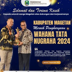Membanggakan, Magetan Kembali Raih Wahana Tata Nugraha Membanggakan, Magetan Kembali Raih Wahana Tata Nugraha