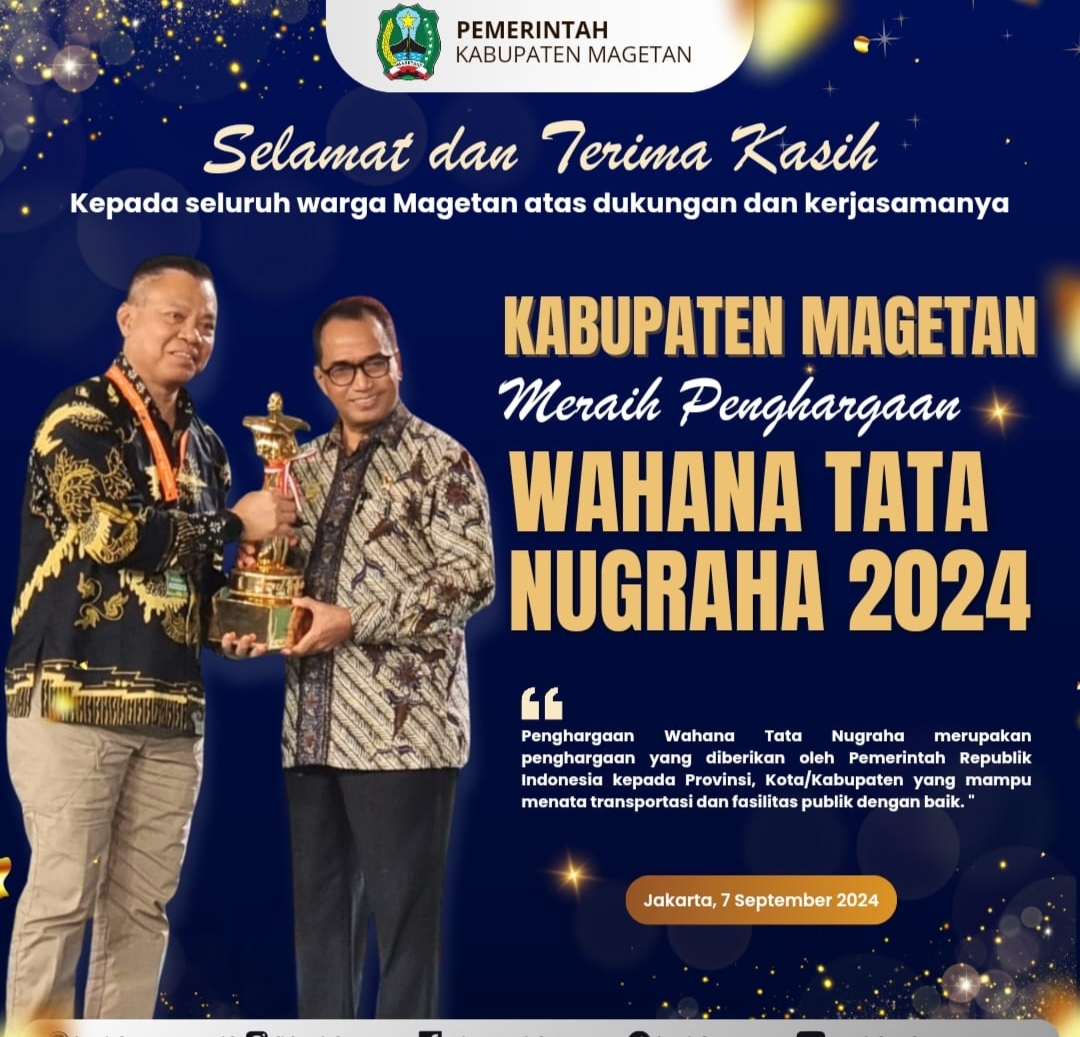 Membanggakan, Magetan Kembali Raih Wahana Tata Nugraha