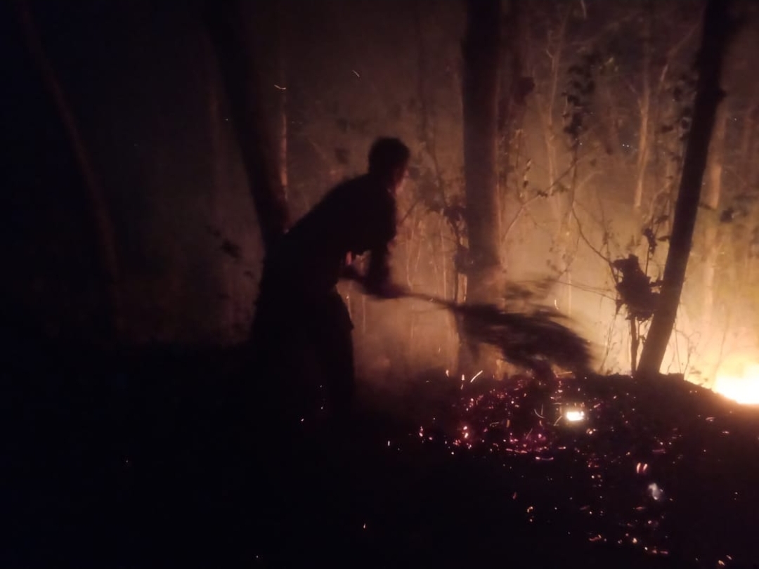 Gunung Bancak Terbakar, Damkar Tak Sanggup Tembus Sasaran