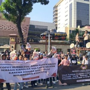 Kedua Kalinya, Mahasiswa Geruduk Mabes Polri Tuntut Kapolda Sulsel Diganti