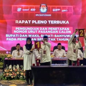 Hasil Pengundian Nomor Urut Pilkada Banyuwangi 2024, Ipuk–Muji 1 dan Ali–Ali 2
