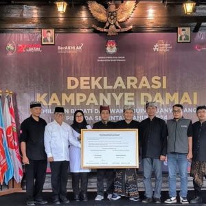 Sah, KPU Banyuwangi Gelar “Deklarasi Kampanye Damai