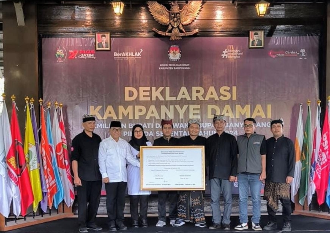 Sah, KPU Banyuwangi Gelar “Deklarasi Kampanye Damai