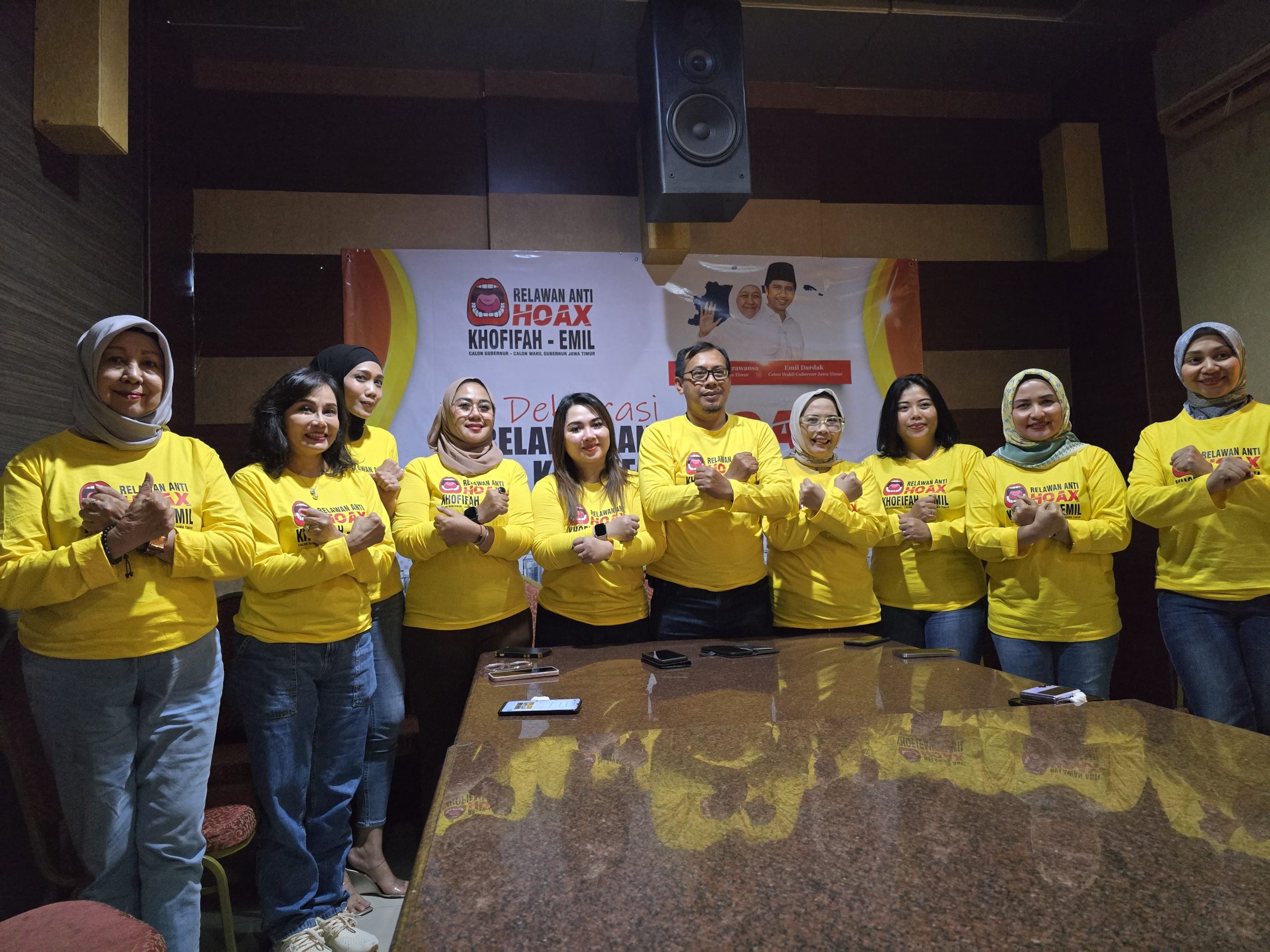 Deklarasi Relawan Anti Hoax Khofifah-Emil di Surabaya, Serangan Mengarah Pribadi Mulai Muncul