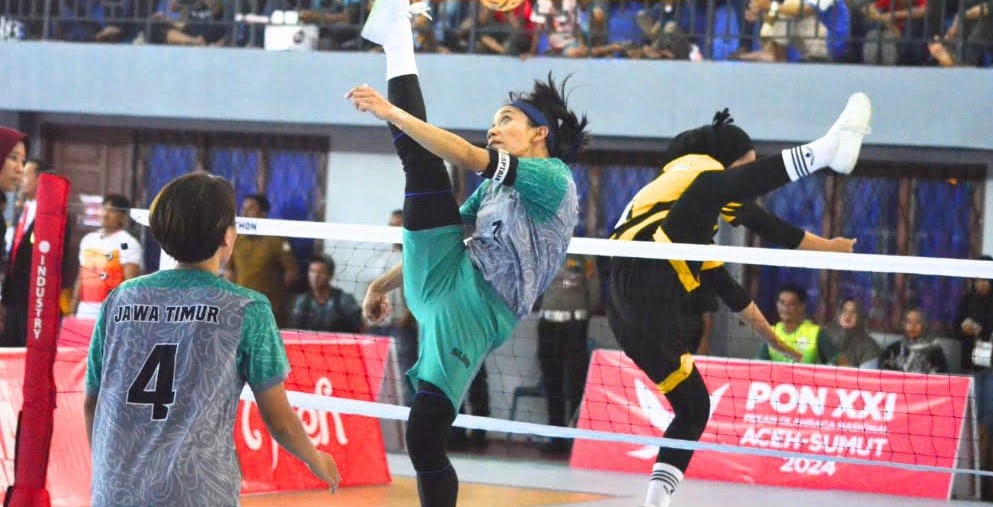 Kalahkan Aceh, Sepak Takraw Jatim Tembus Semifinal