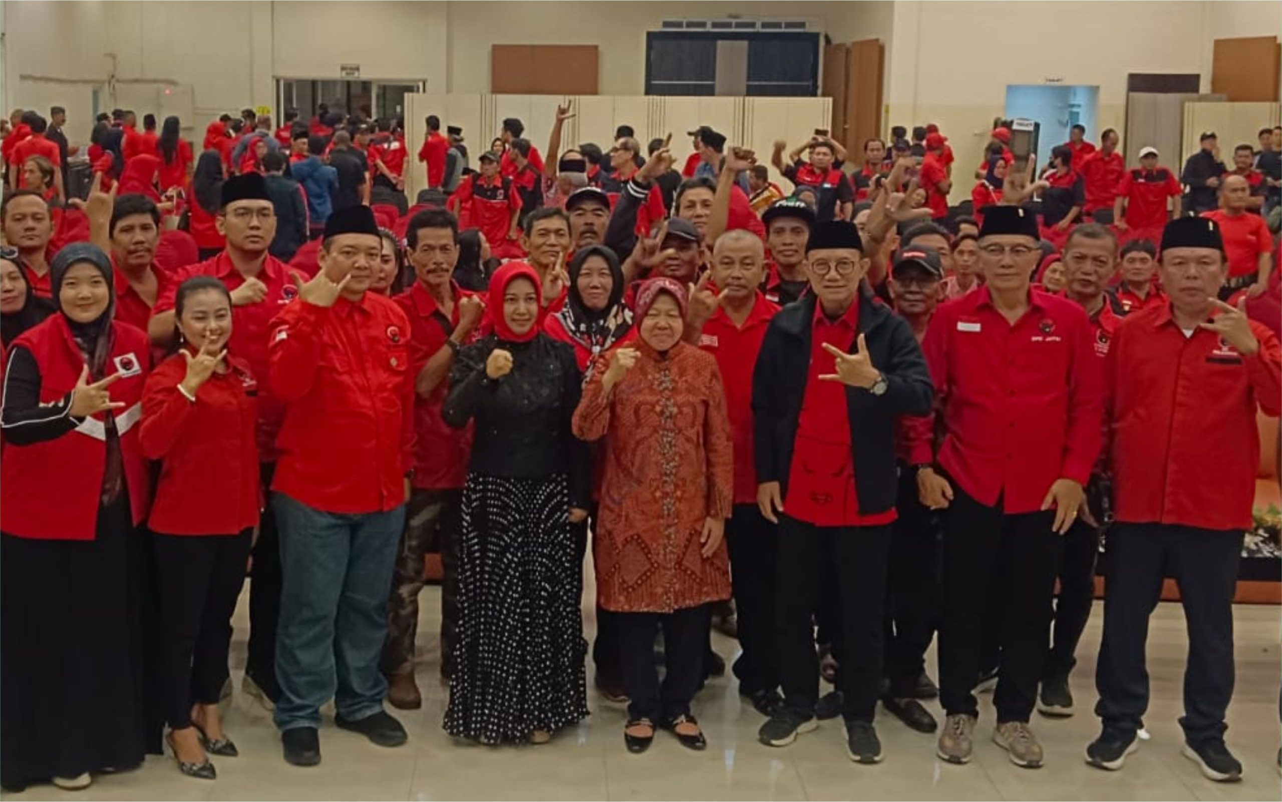 Sinergikan Risma & Ning Ita Pilkada 2024 PDIP Kota Mojokerto Optimis  Raih  75 %