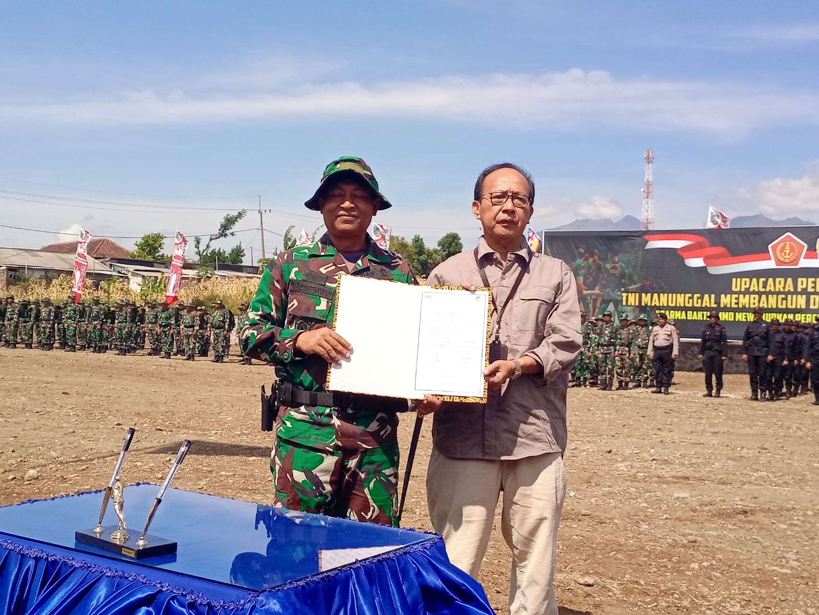TMMD Ke-122, Fokus Percepatan Pembangunan di Desa Pagung Kabupaten Kediri 