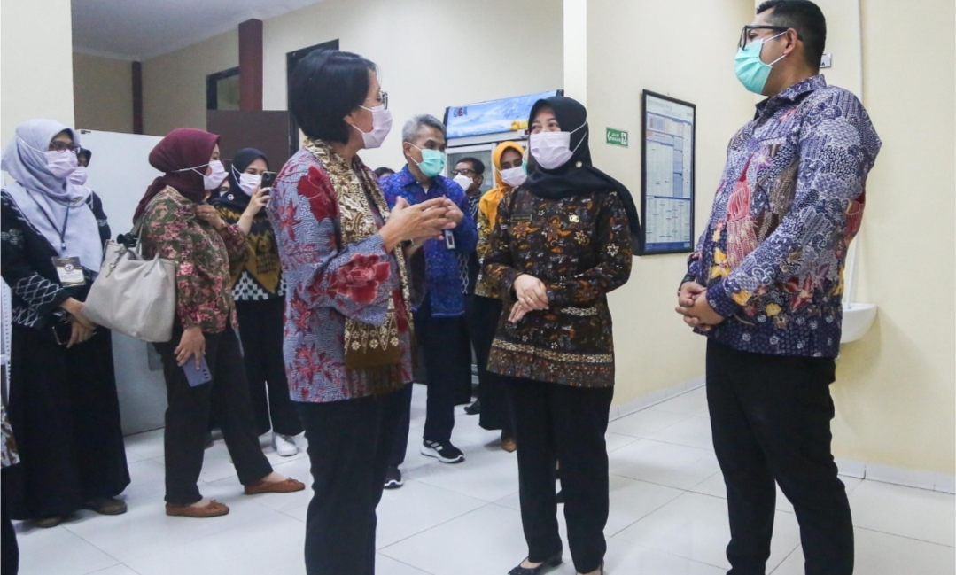 Resmikan Lab BSL-2  Kota Mojokerto Dirjen Kesmas Kemenkes RI Tekankan  Jaga Sehat  Sebelum Sakit