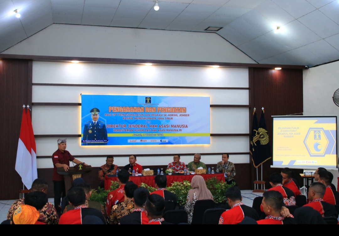Kunjungan ke Lapas Banyuwangi, Dirjen HAM Pastikan Penerapan Layanan Berbasis HAM Berjalan dengan Baik