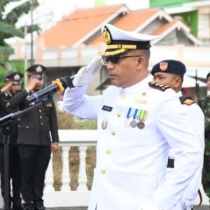 HUT ke – 79 TNI, Danlanal Banyuwangi Pimpin Ziarah Nasional di TMP Wisma Raga Satria Laut Pasukan ALRI 0032