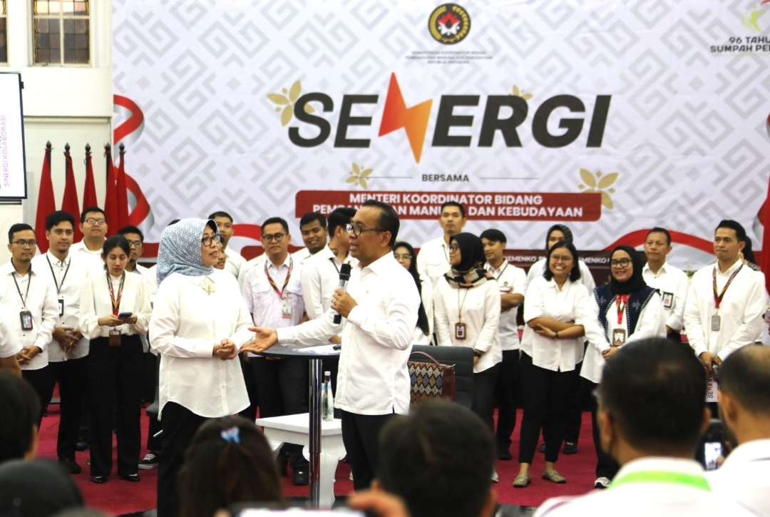 Berdialog dengan Seluruh Pegawai, Menko PMK Pratikno: Kita Harus Bangun Energi Kolektif