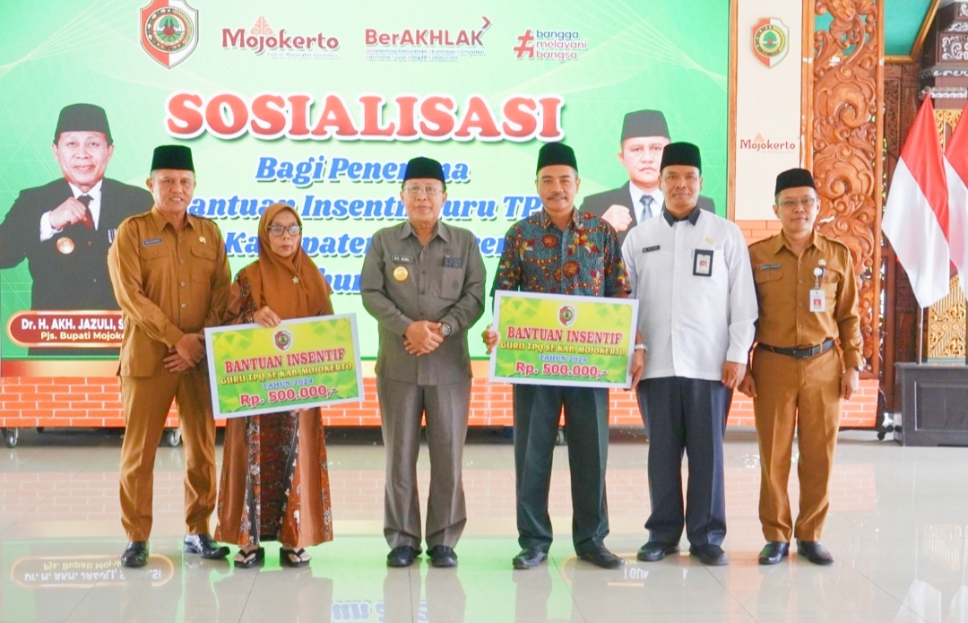 Pemkab  Mojokerto  Gelontor  Rp. 3 Miliar Untuk  Insentif  Guru  TPQ