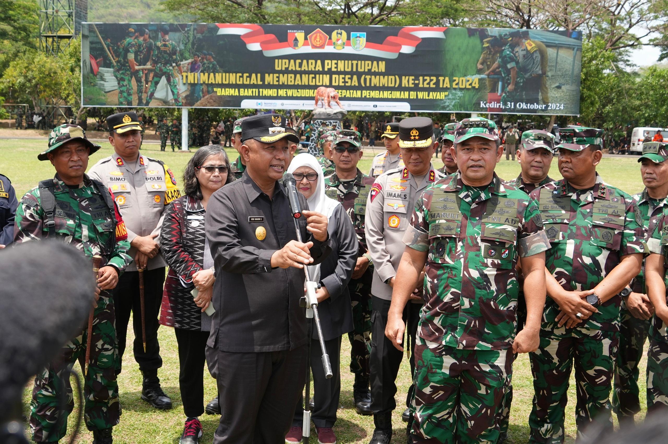 TMMD ke-122 Resmi Ditutup, Desa Pagung Kini Miliki Jalan Tembus Antar Desa