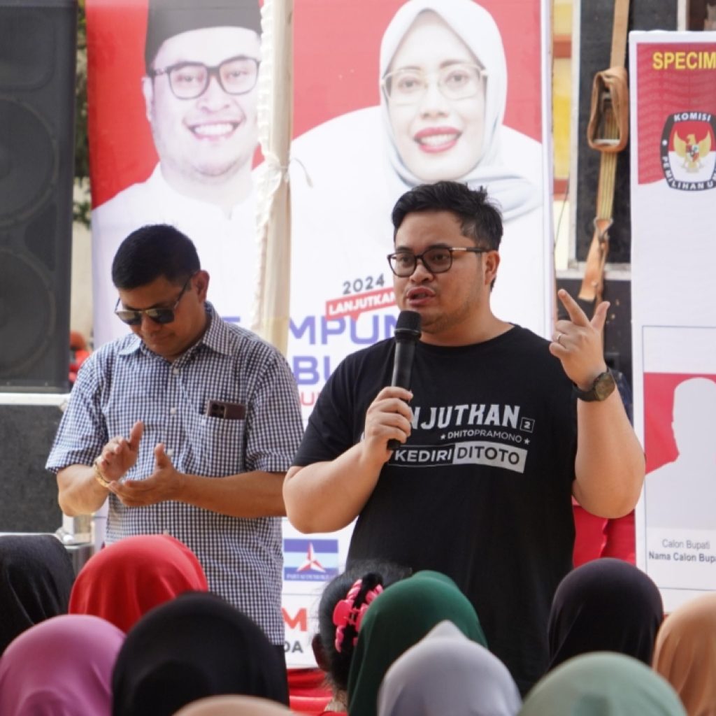 Mas Dhito Menjanjikan Revitalisasi Pasar Kandangan dan Jembatan Lama dalam Pilkada 2024