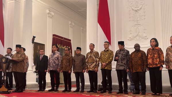 Prabowo Umumkan Nama Menteri di Kabinet Merah Putih