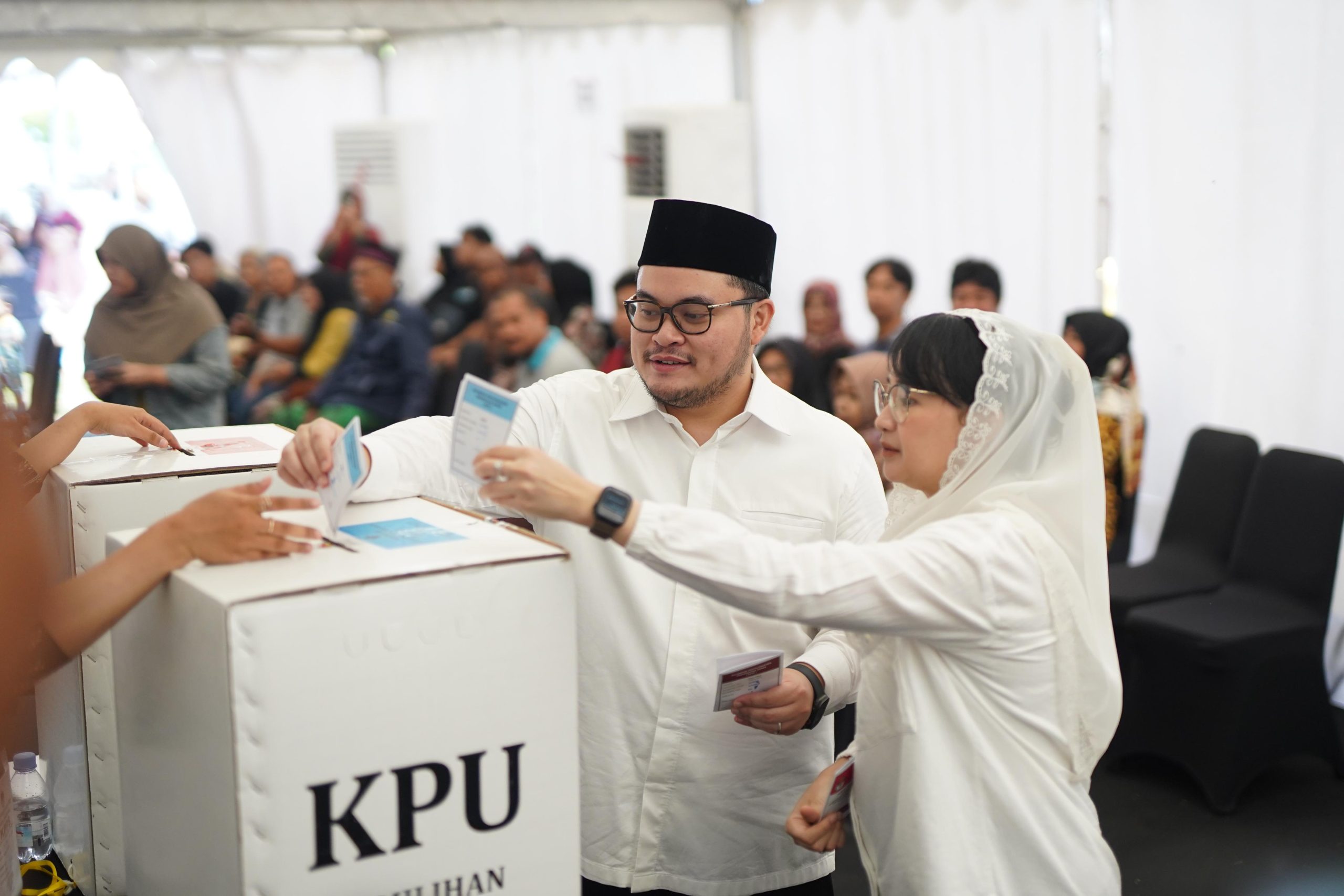 Usai Nyoblos, Mas Dhito Sebut Siapapun Bupatinya Semoga Beri Manfaat