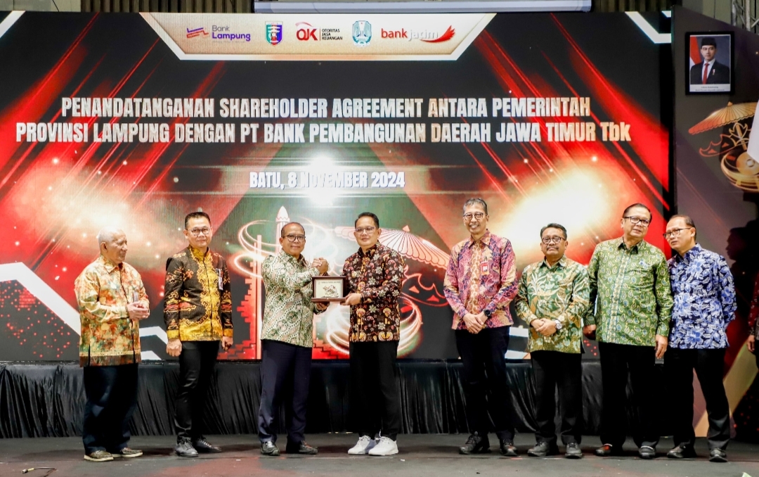 Bank Jatim dan Bank Lampung Tandatangani SHA