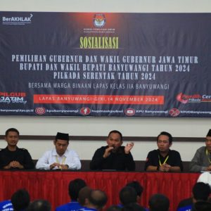 KPU Sosialisasi Teknis Pelaksanaan Pilkada ke Warga Binaan Lapas Banyuwangi