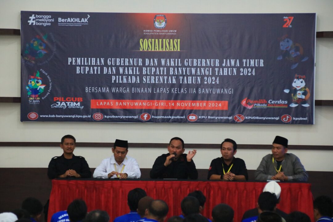 KPU Sosialisasi Teknis Pelaksanaan Pilkada ke Warga Binaan Lapas Banyuwangi