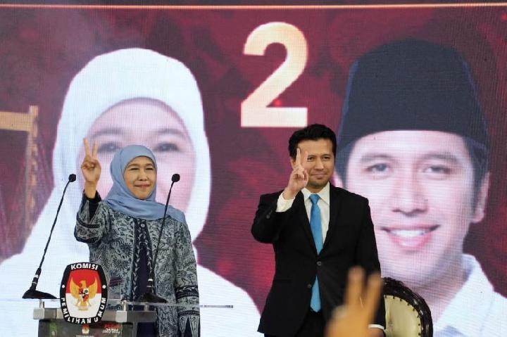 Khofifah Pamer Capaian Pemprov Jatim Saat Debat Kedua Pilgub