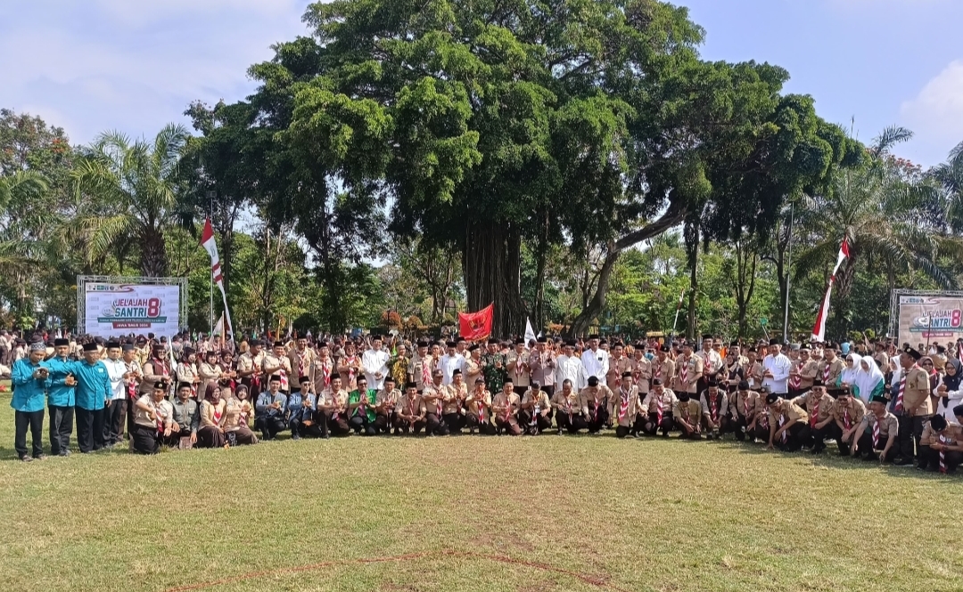 Libatkan 7.700 Orang, Jelajah Santri Ke VIII se-Jatim di Magetan