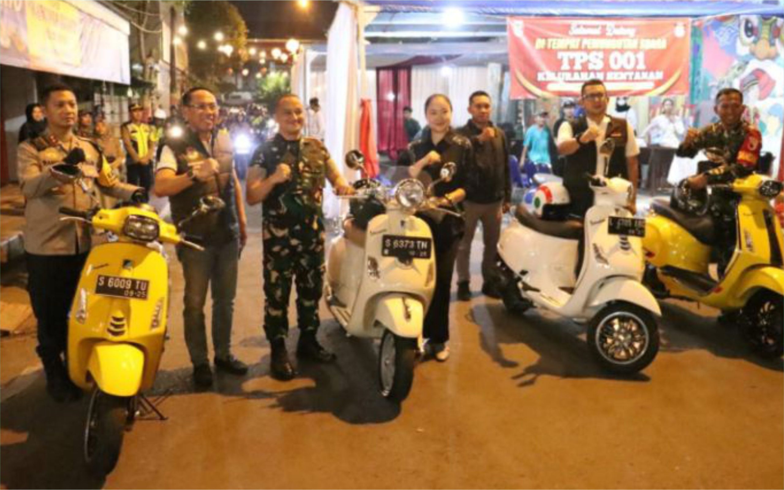 Pastikan Pemungutan Suara Terkendali Forkopimda Kota Mojokerto Keliling TPS