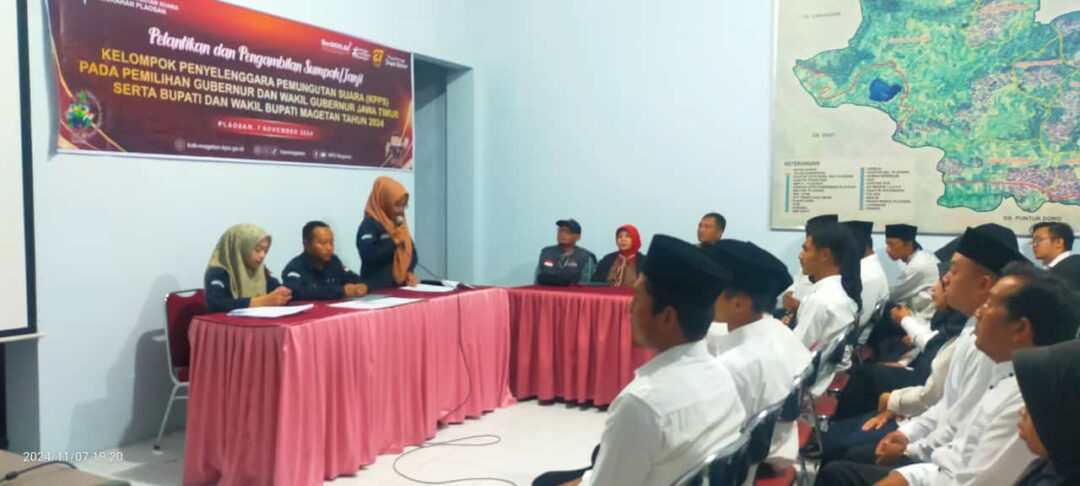 7.231 Anggota KPPS Pilkada Magetan Dilantik