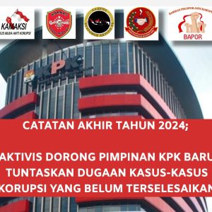 KOMAKSI Dorong KPK Baru Tuntaskan Segudang Kasus yang Belum Terselesaikan KOMAKSI Dorong KPK Baru Tuntaskan Segudang Kasus yang Belum Terselesaikan