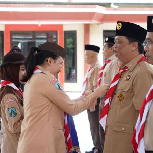 Mbak Cicha Ajak Pengurus Baru Pramuka Pare Wujudkan Generasi Berkarakter