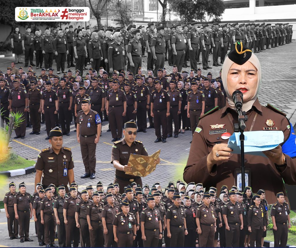 Asisten Pengawasan Kejati Jatim Pimpin Apel Pagi, Tekankan Pekan Tertib Disiplin