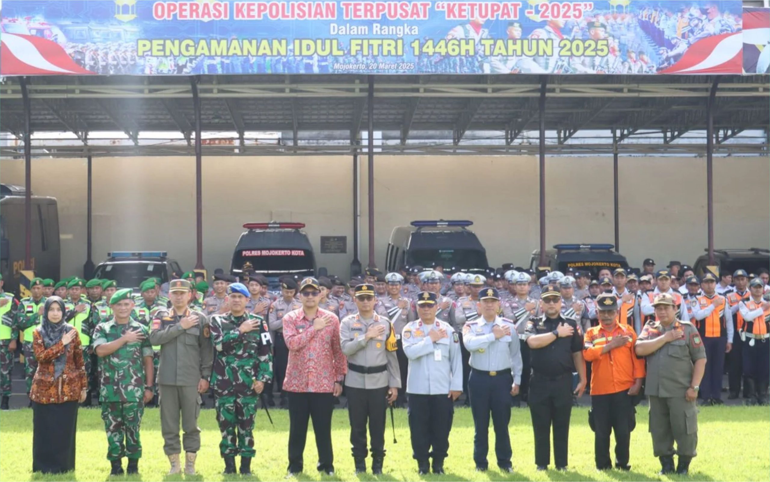Polres Mojokerto Kota Gelar Operasi Ketupat Sambut Mudik Lebaran