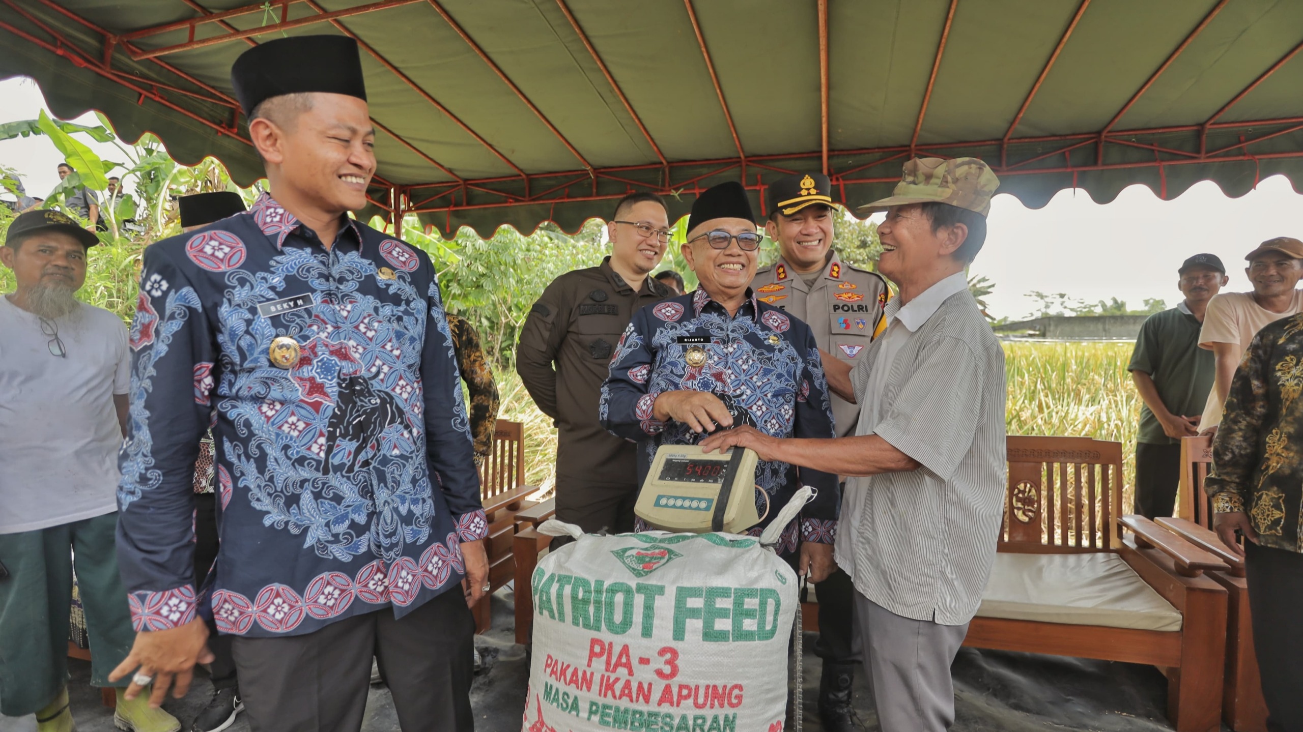 Polres Blitar dan Pemkab Blitar Panen Raya Padi