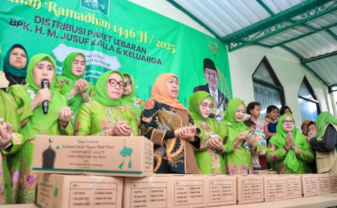 PP Muslimat NU Distribusikan 1.000 Paket Lebaran dari Keluarga Jusuf Kalla untuk Masyarakat