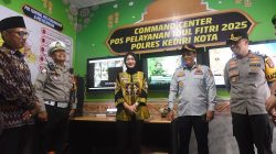 Mbak Wali Tinjau Pos Pengamanan Idulfitri 2025 di Kota Kediri, Pastikan Mudik Lancar dan Aman