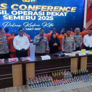 Polres Kediri Kota Tangkap Puluhan Tersangka Kasus Asusila, Narkoba, dan Judi Jelang Ramadan