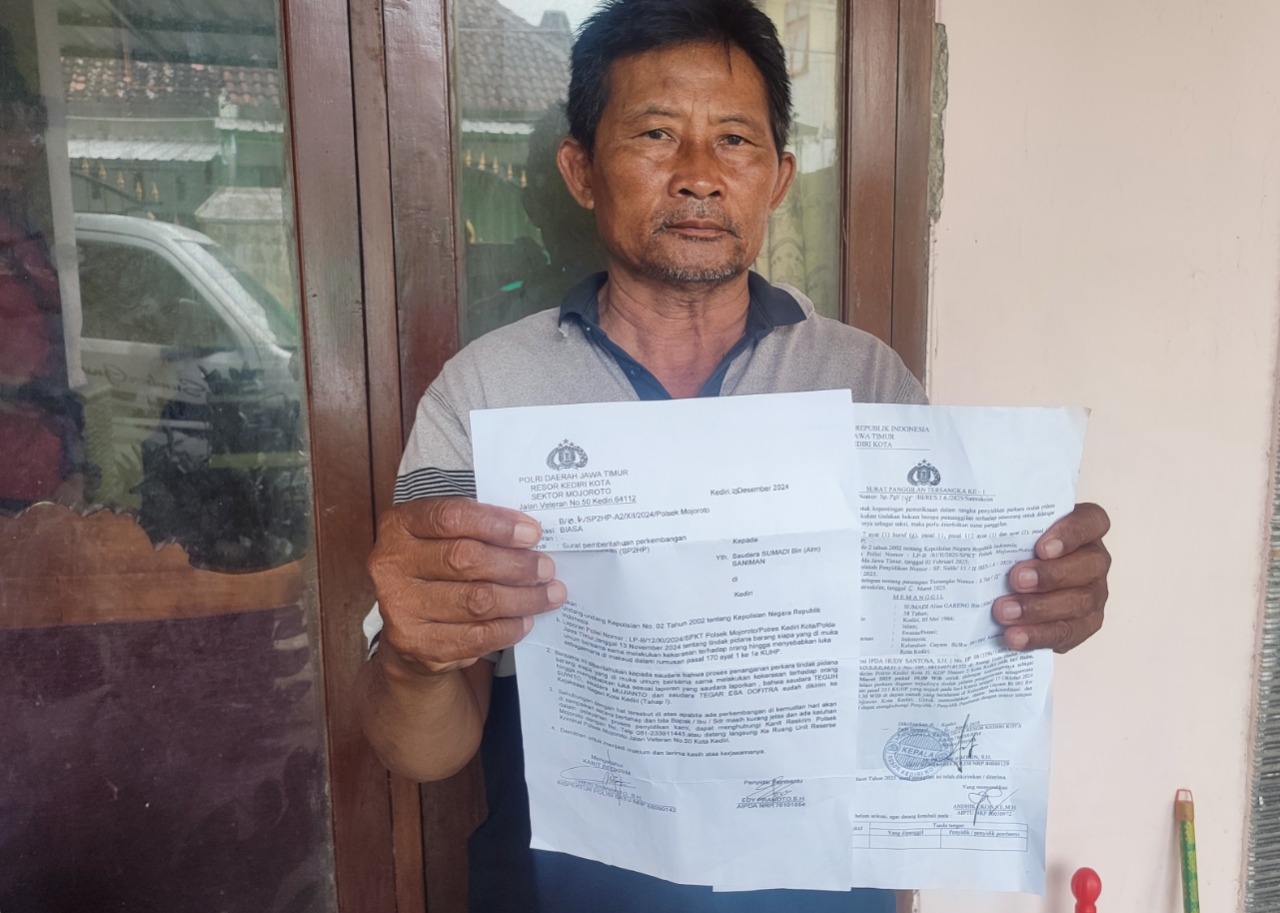 Korban Pengeroyokan di Kediri Justru jadi Tersangka, Proses Hukum Dipertanyakan