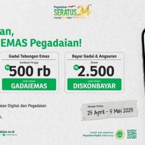 Manfaatkan Gajian, Warga Jatim Bisa Nikmati Promo Emas dari Pegadaian Digital Manfaatkan Gajian, Warga Jatim Bisa Nikmati Promo Emas dari Pegadaian Digital